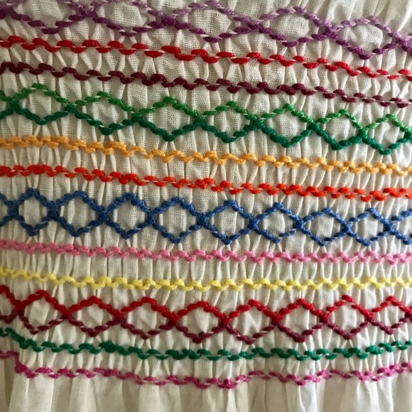 This one is a beauty! Vintage Hungarian embroidered ethnic BoHo peasant dress - Picture 8 of 11